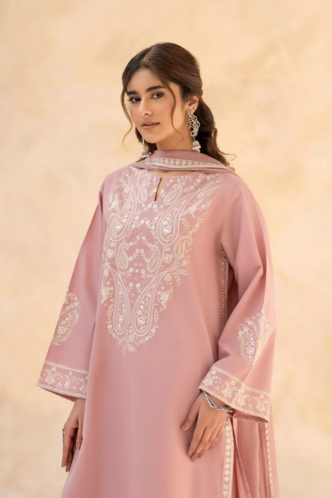 SALEEHA EMBROIDERY DRESS 3PC