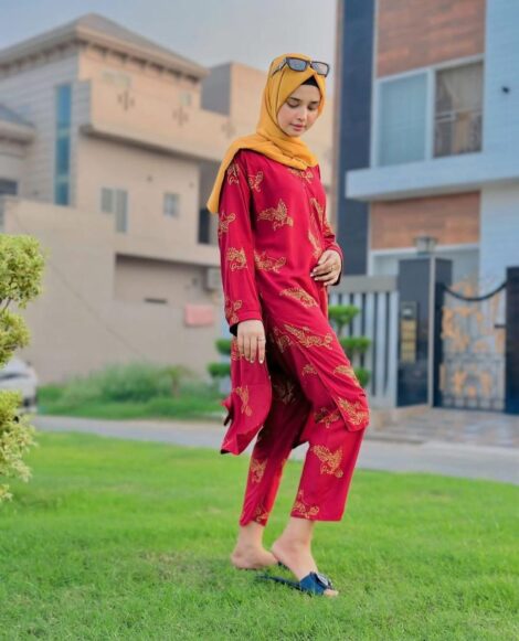 Sparrow Dress Stitched For Women (2 Piece)