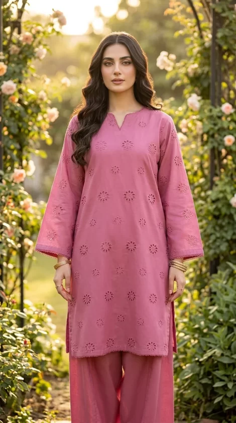 Caspian EMBROIDERED DRESS 2PC